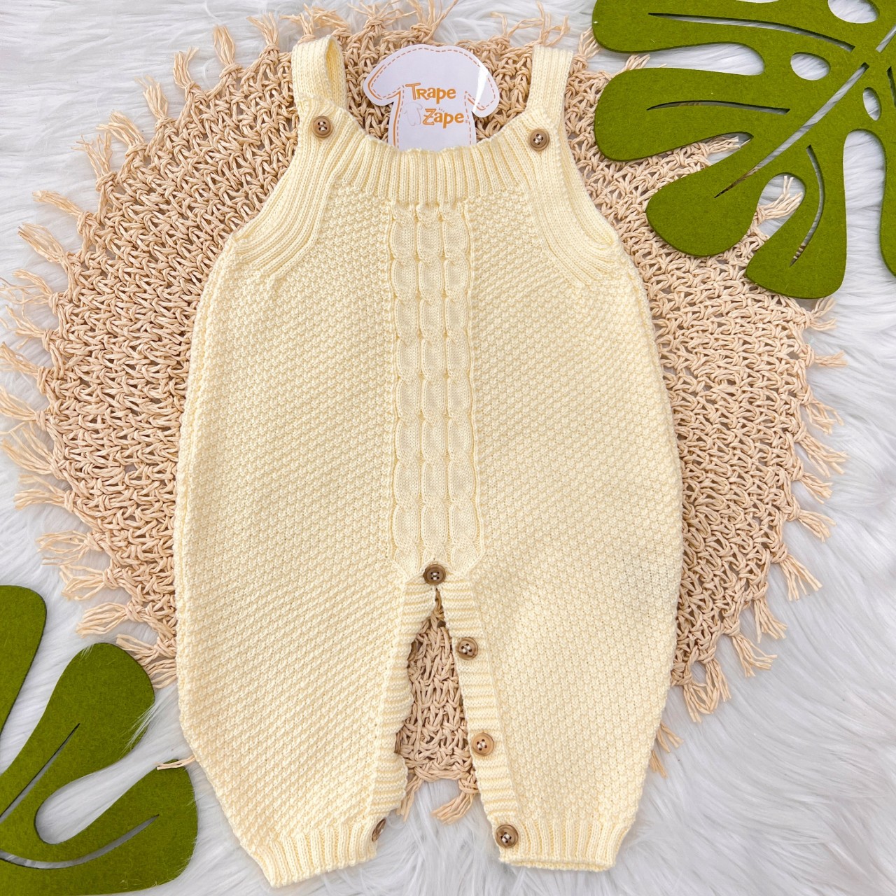 Jardineira de Linha Pipoca - Amarelo
